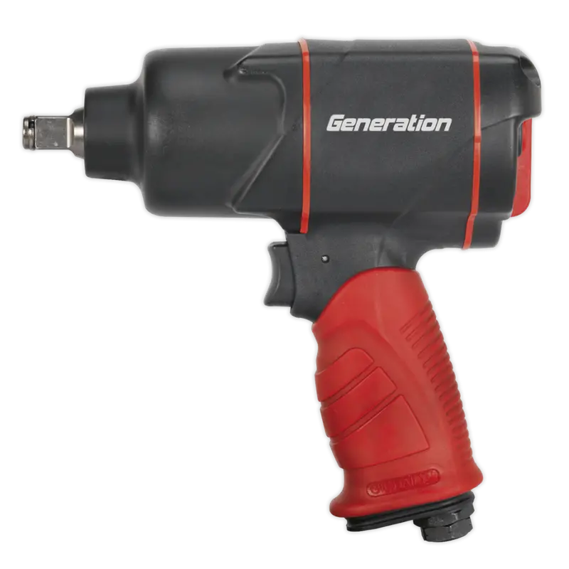 1/2" Square Drive Twin-Hammer Composite Air Impact Wrench 1