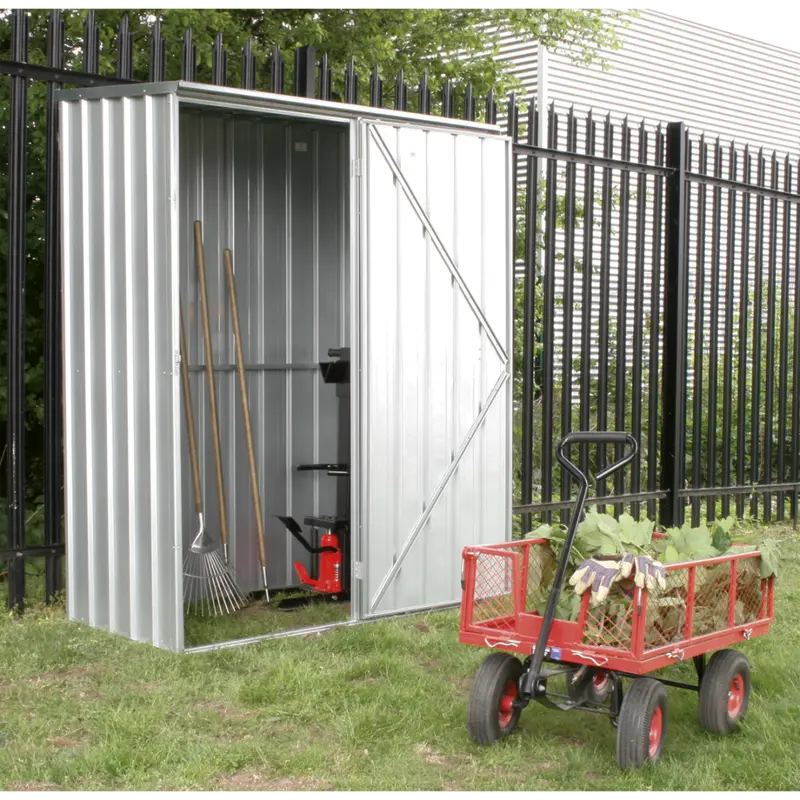 1.5M X 0.8M X 1.9M Galvanized Steel Storage Shed 1