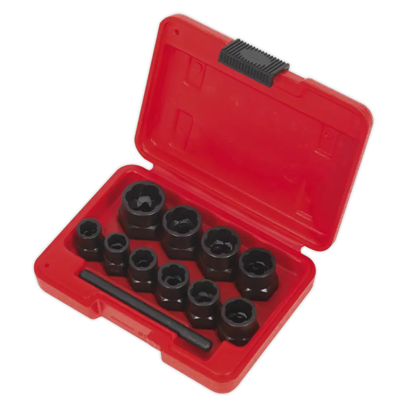 11-Piece Square-Drive Or Spanner-Style Bolt Extractor Kit (3–8 Inch) 1