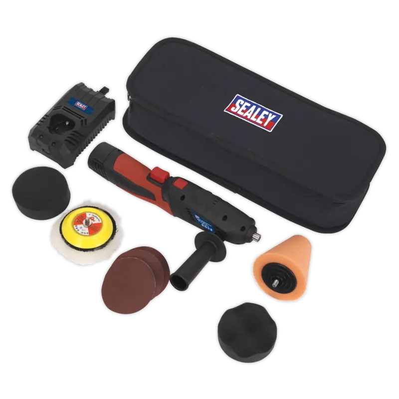 12V Cordless Mini Sander-Polisher Kit – 75Mm Pad, Lightweight Lithium-Ion Design 1