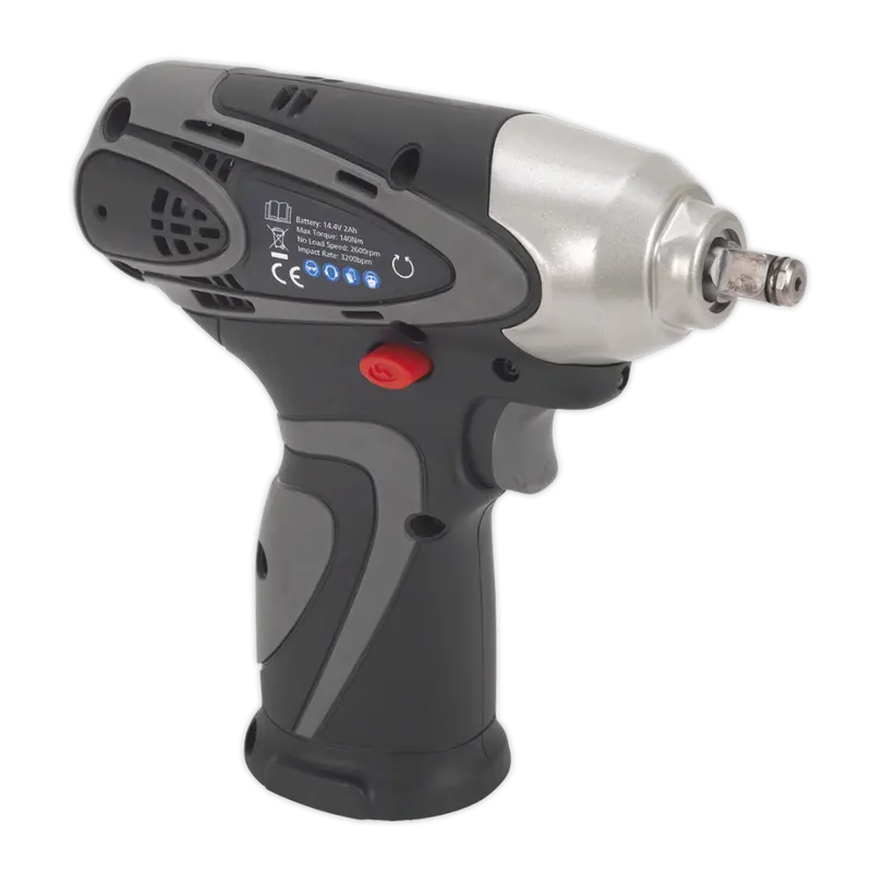 14.4V Cordless Impact Wrench – 3/8" Square Drive, 140Nm Max Torque, Tool-Only 1