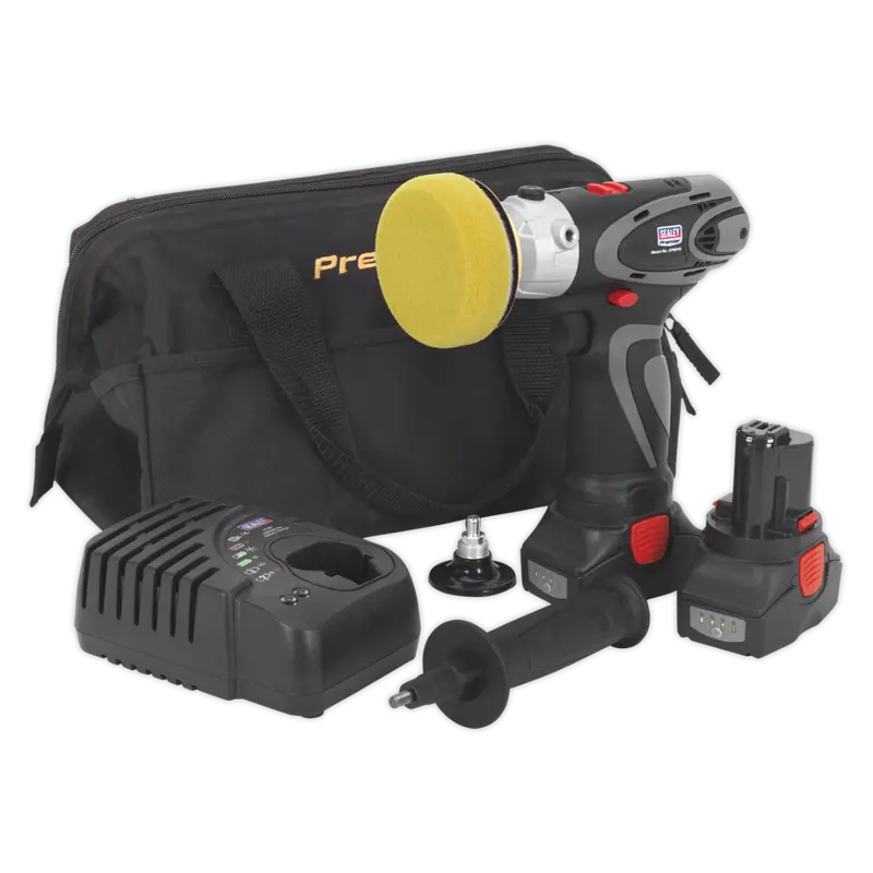 14.4V Polisher-Sander Kit – 75Mm Pad, 2Ah Battery, Fast 40-Min Charger Included 1