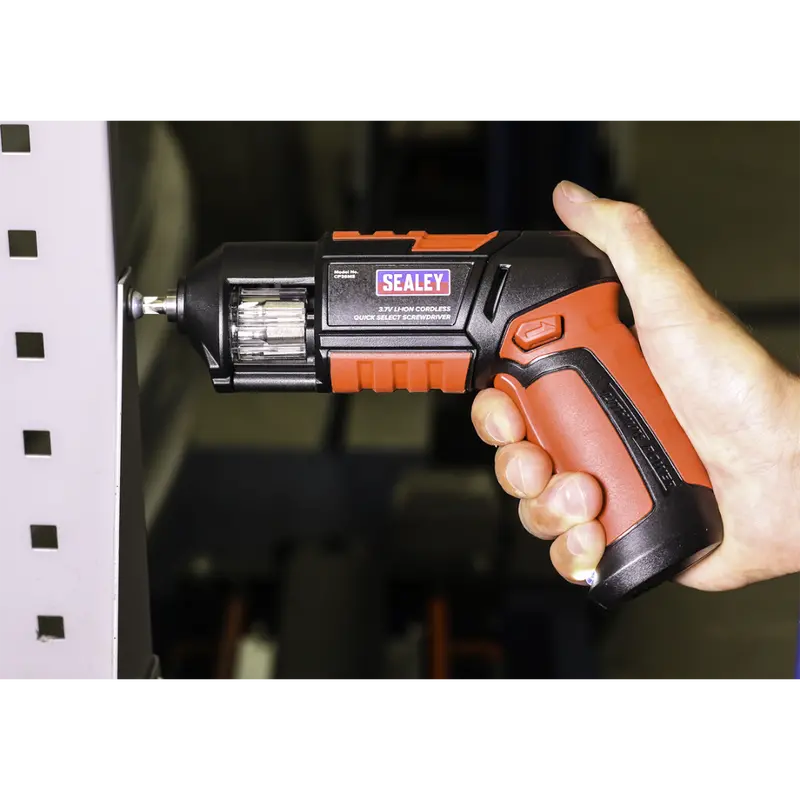 14-Piece Quick-Select Cordless Screwdriver – 3.7V Usb-Rechargeable Compact Kit 1