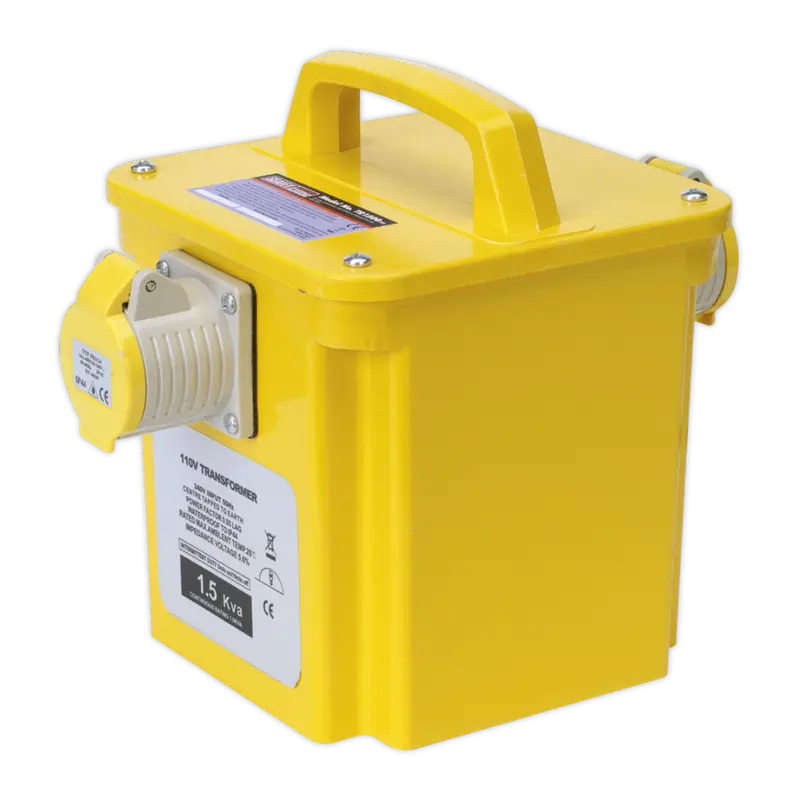 1500Va Dual-Voltage Transformer: Converts 230V Mains To 110V Safe Supply 1