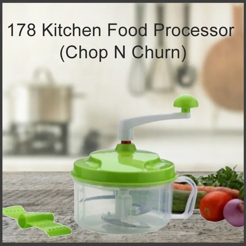 178 Chop N Churn Food Processor – Compact Kitchen Blender 1