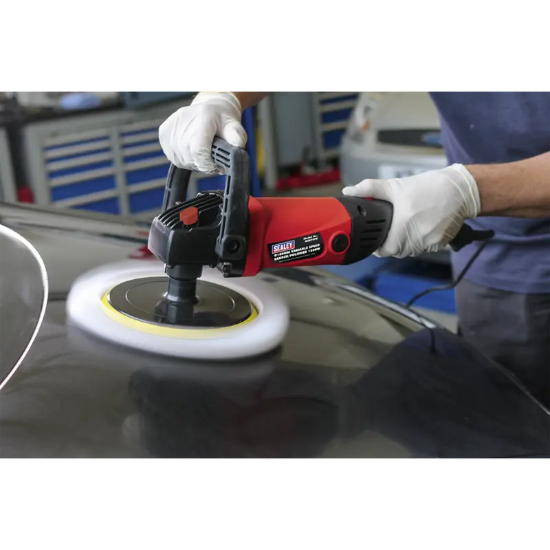 180Mm Variable-Speed Sander-Polisher – 1200W Dual-Action Tool With Electronic Speed Control 1