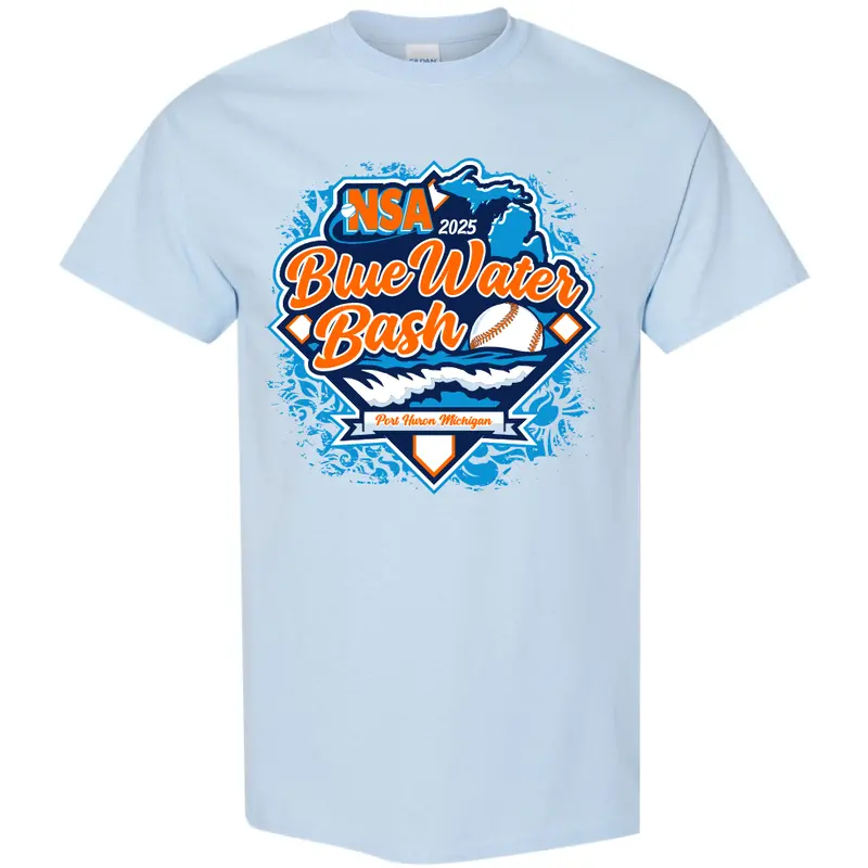 2025 Nsa Blue Water Bash Fastpitch Tournament T-Shirt 1