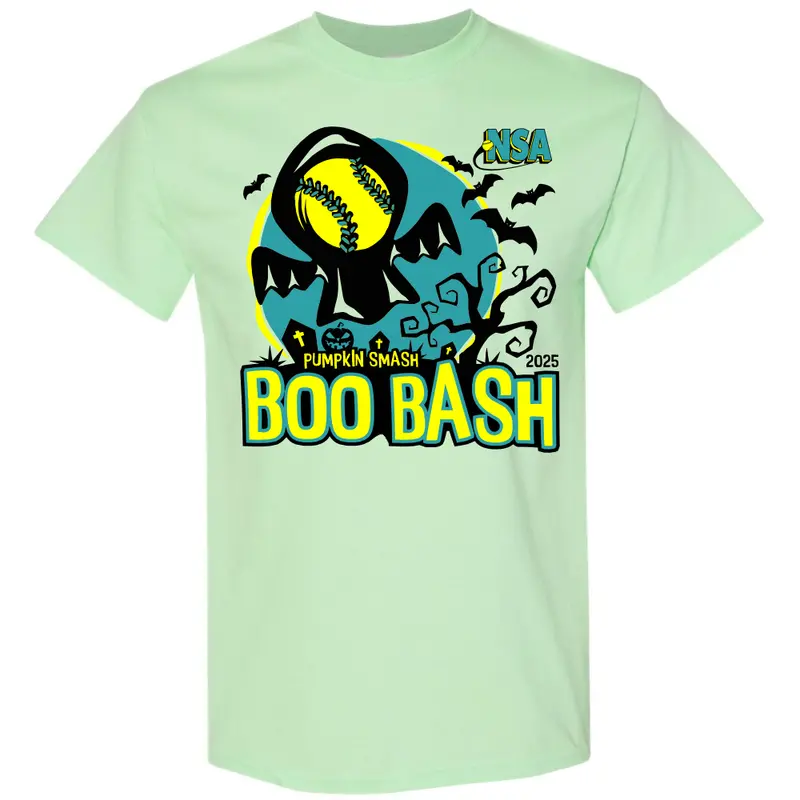 2025 Nsa Boo Bash Fastpitch Tournament Tee – Spooky-Themed Team Apparel 1