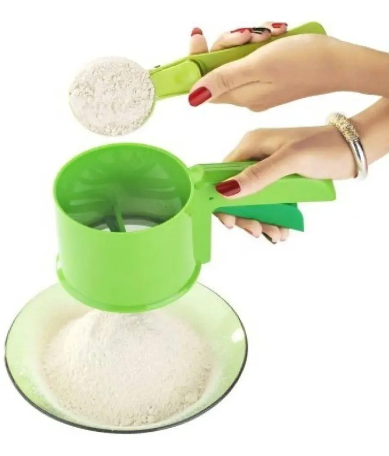 2035 Fine-Mesh Plastic Flour Sifter – Lightweight & Easy-Clean Strainer 1