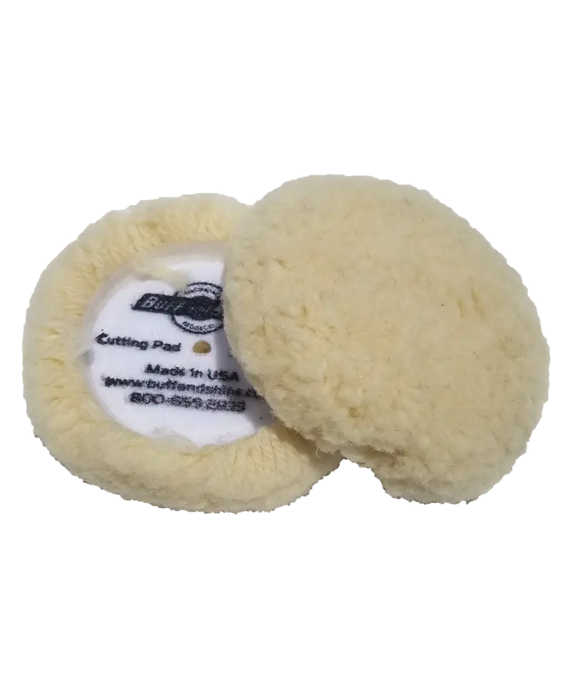 3-Inch Wool Buffing Pads – 2-Pack For Aggressive Cutting 1