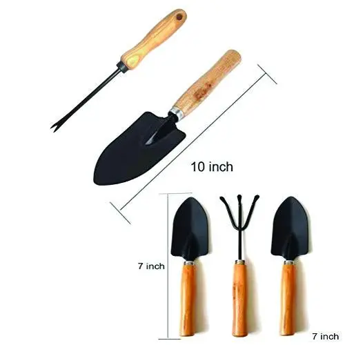 3-Piece Gardening Tool Set – Hand Cultivator, Trowel & Fork For Small-Scale Horticulture 1