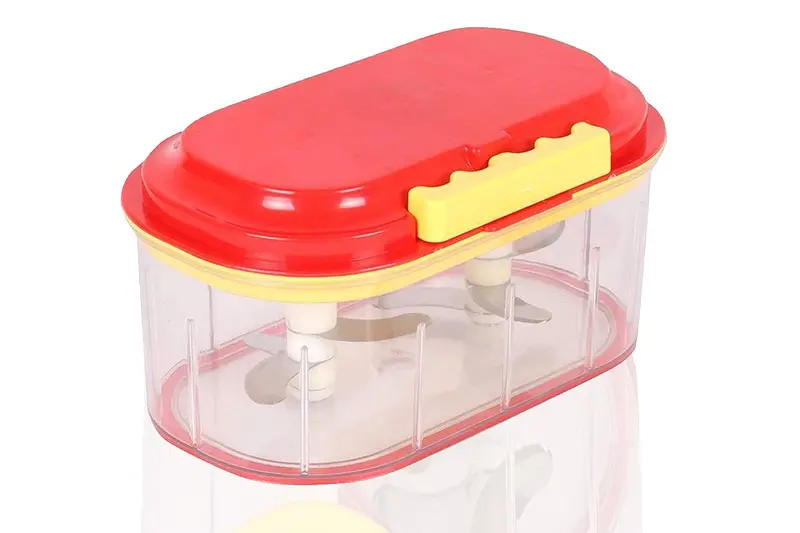 3-Piece Orange Plastic Vegetable Chopper Set For Fast Prep 1