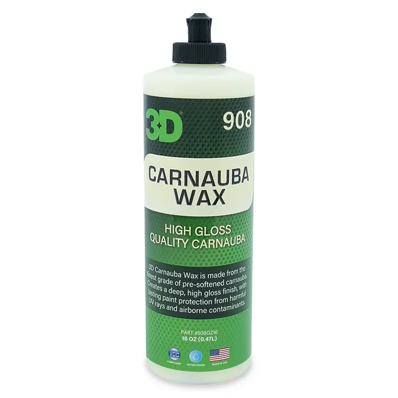 3D Carnauba Wax – Traditional Paste Wax For Deep Luster & Long-Lasting Protection (16Oz) 1