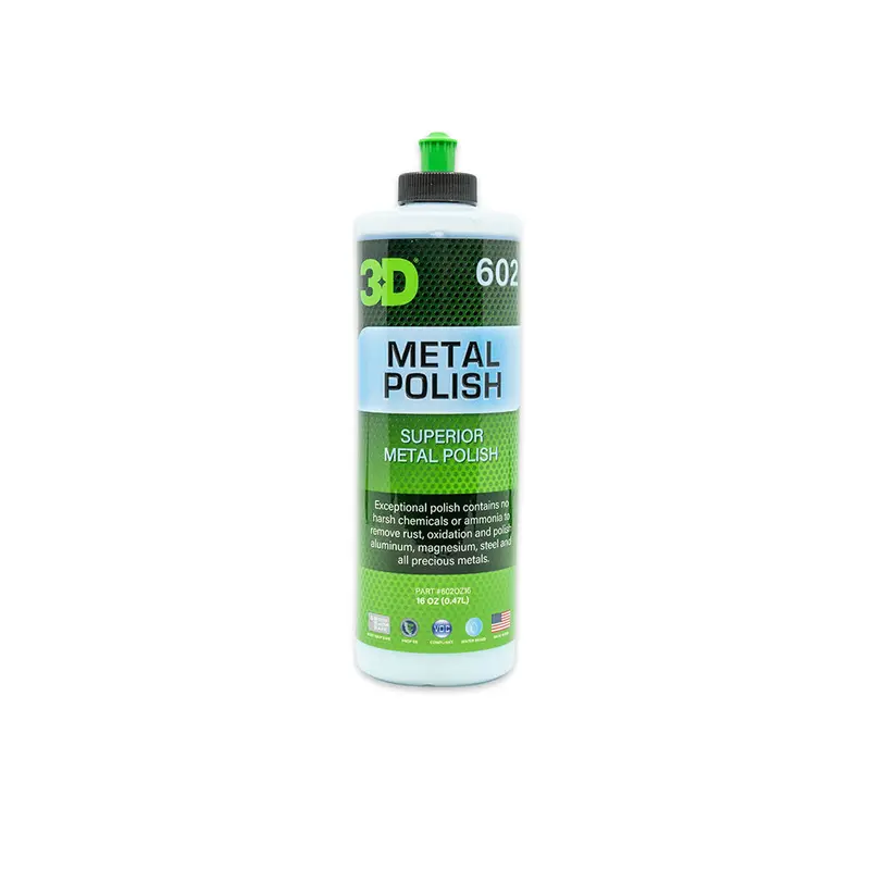 3D Metal Polish – Non-Abrasive Restorer For Chrome, Aluminum, And Stainless Steel 1
