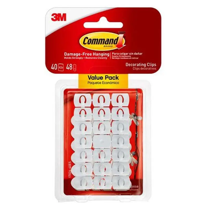 3M Command Decorating Clips Value Pack – Clear Adhesive Clips | 3M17026Value 1