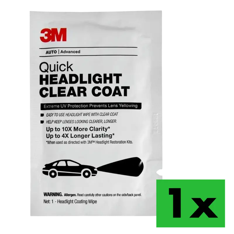 3M Quick Headlight Clear Coat Wipe Kit 1