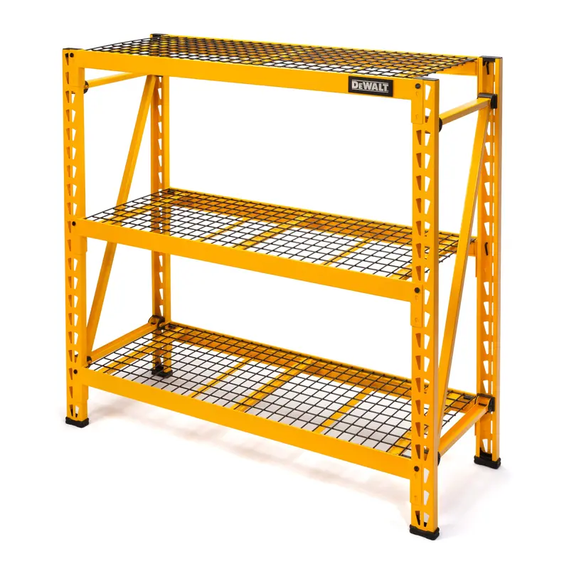 4-Foot 3-Shelf Steel Wire Deck Industrial Storage Rack 1