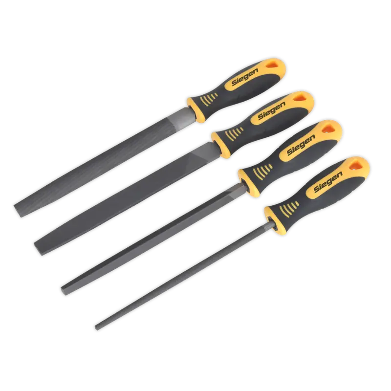 4-Piece 200Mm Hand File Set – Assorted Cut Profiles 1