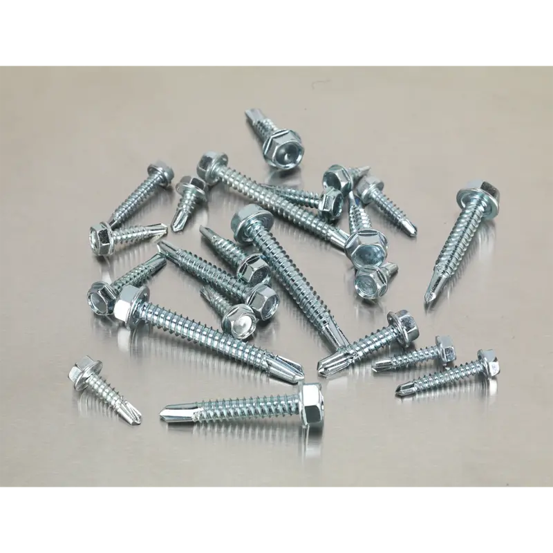 410-Piece Hex Head Self-Drilling Screws – Din 7504K Zinc-Plated 1