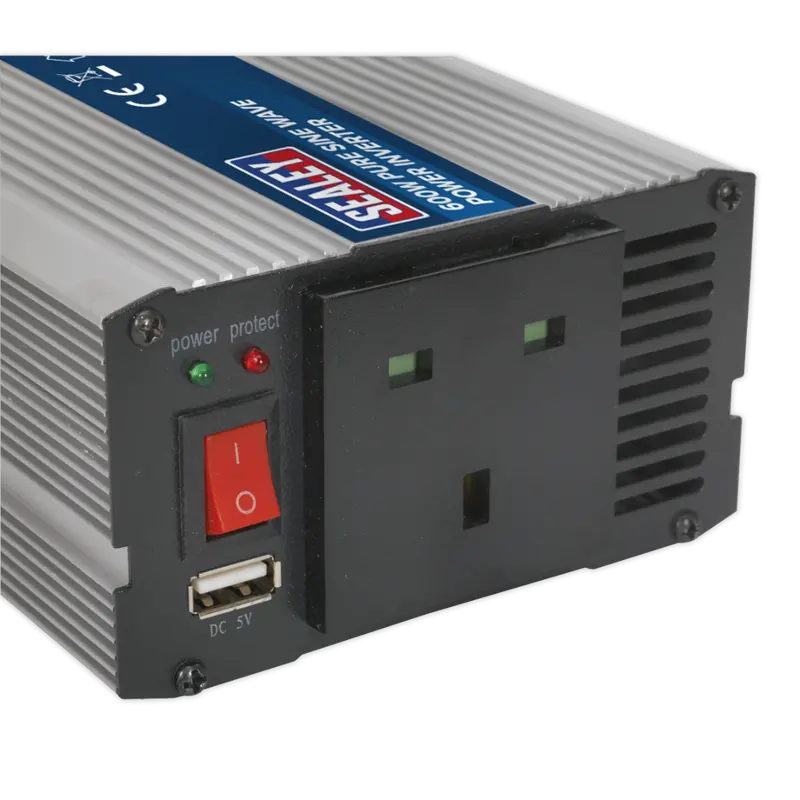 600W Pure Sine Wave Inverter – 12V Dc Input, 230V 50Hz Output 1