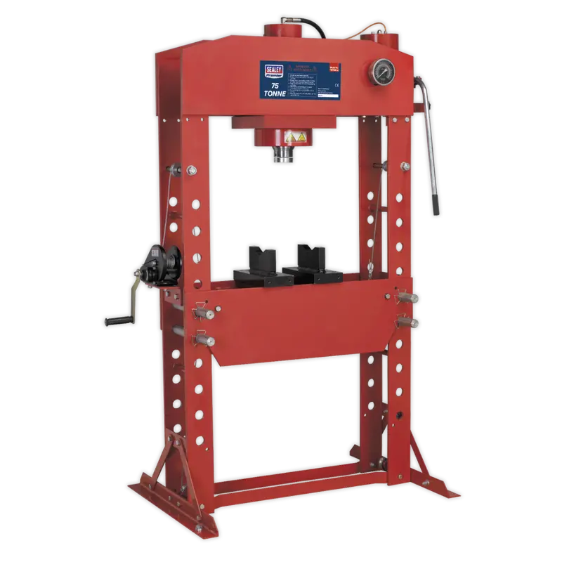 75-Ton Floor-Mounted Hydraulic Press – Industrial-Strength Manual Press 1