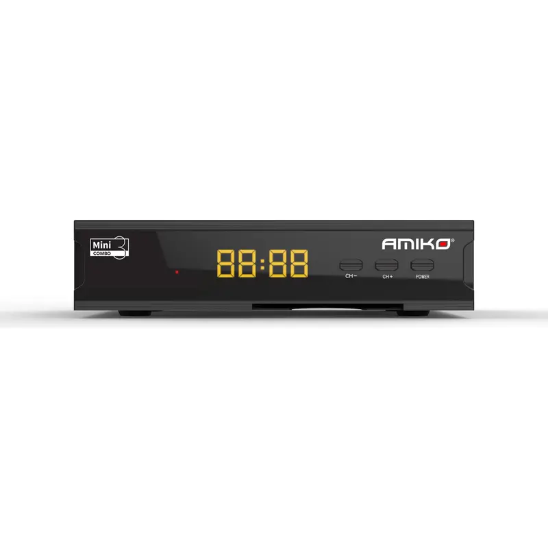 Amiko Amikomc3 Mini Combo 3 Tv Receiver – Compact Black Digital Tuner 1