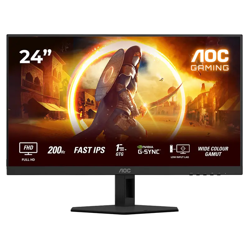 Aoc 24G4Hre Gaming Monitor – 24" Full Hd, 165Hz, Sleek Black Design 1