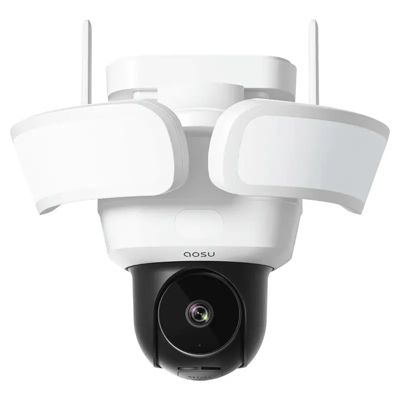 Aosu L5P Floodlight Pro Security Camera – Integrated Led Light, White 1