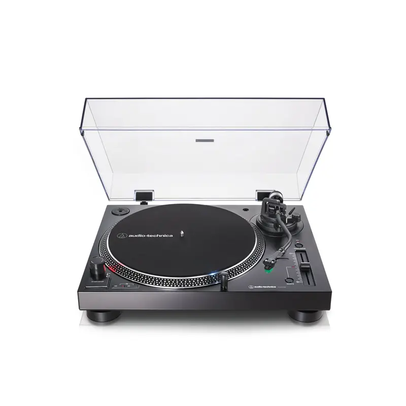 Audio-Technica Atlp120Xusbhcbk Fully Manual Direct-Drive Turntable – Professional Black Vinyl Player 1