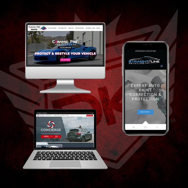 Auto Detailing Business Website Design & Hosting Starter Kit 1