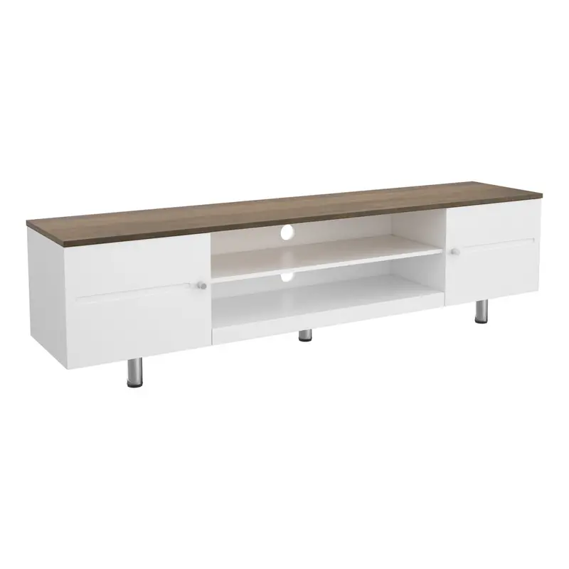 Avf Fs1900Wssw Whitesands Tv Stand – 1.9M Satin White, Modern Media Unit 1