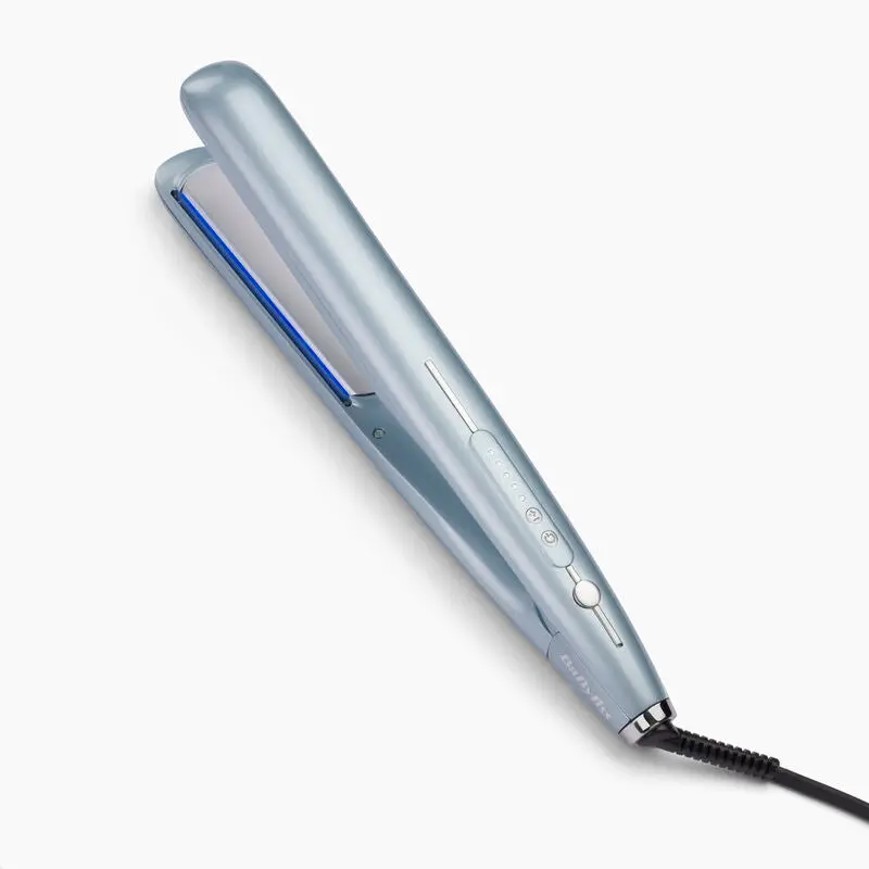 Babyliss 2573U Hydro Fusion Straightener – Ice Teal Blue Steam Styler 1