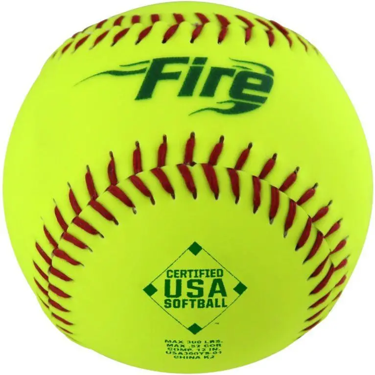 Baden Usa Fire 11-Inch Slowpitch Softballs – 52/300 Compression Synthetic Core 1