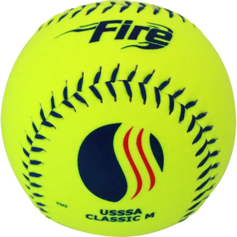 Baden Usssa Fire Classic M 12-Inch Synthetic Slowpitch Softballs – 40/325 Compression 1
