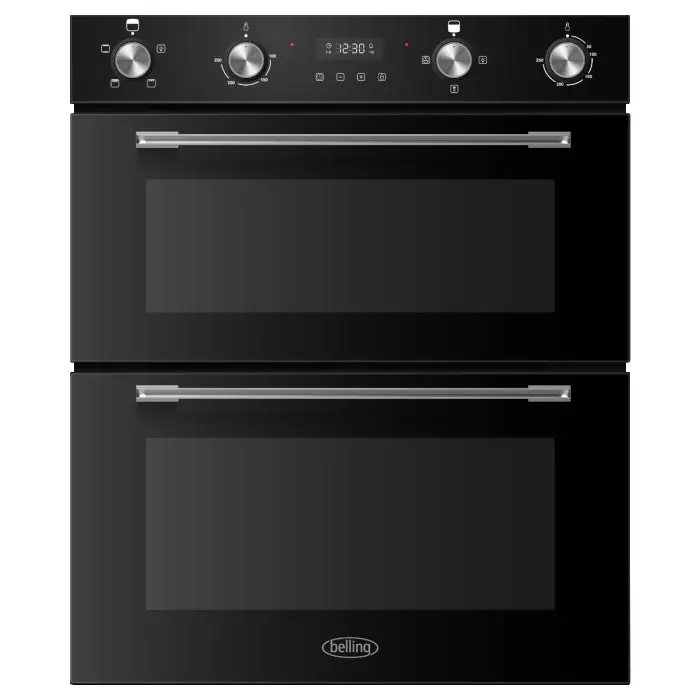 Belling Bi704Fpbk Built-Under Double Oven – 103L Capacity, Matte Black Finish | Bi704Fpbk 1