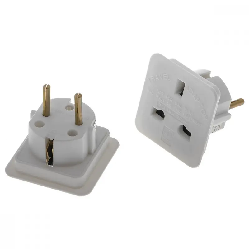 Benross 464462 Euro Travel Adapter – Compact White Universal Plug Converter 1