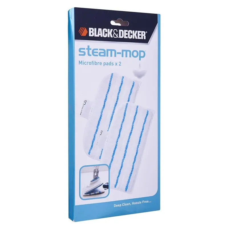 Black & Decker Fsmp20-Xj Steam Mop Replacement Pads – 2-Pack, White | Fsmp20-Xj 1