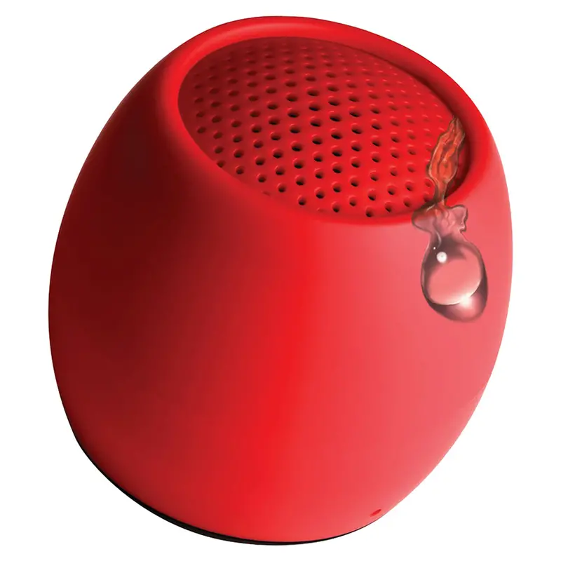 Boompods Zerred Zero Portable Bluetooth Speaker – Powerful Audio, Stereo Pairing – Bold Red 1