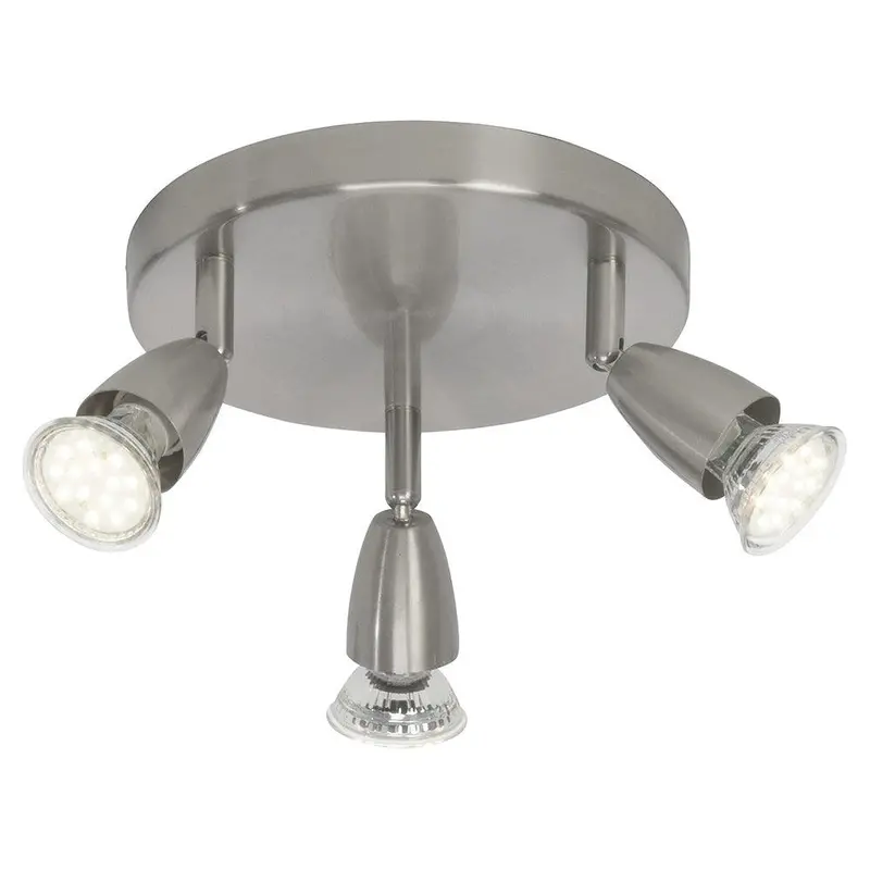 Brilliant Amalfi Led Round Spotlight – Triple-Head, 9W, Iron | G21534/13 1