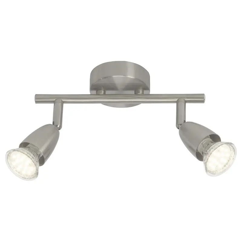 Brilliant Amalfi Led Spotlight – 2-Light Iron-Finish Recessed Or Surface Mount | G21513/13 1