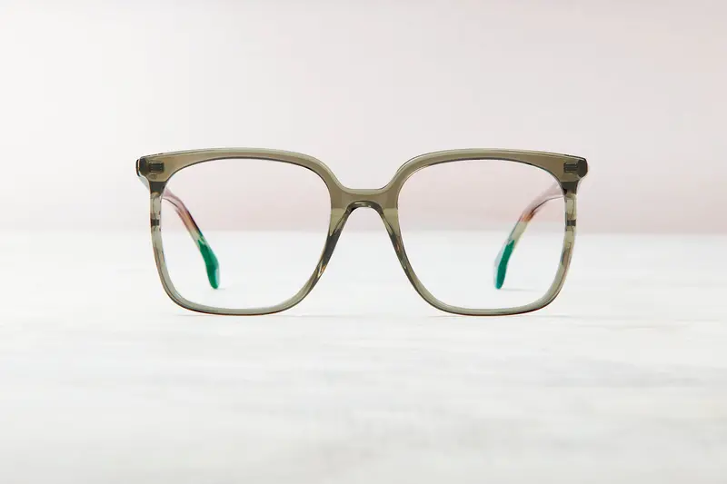 Buenos Aires Olive-Tinted Eyeglass Frames 1