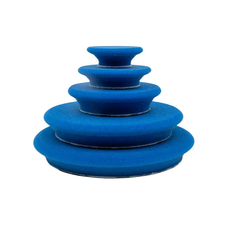 Buff And Shine Uro Tec Blue Heavy-Duty Polishing Pad – Curved Profile 1