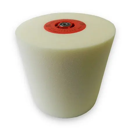 Buffpro White Finishing Pad With Red Edge Trim 1