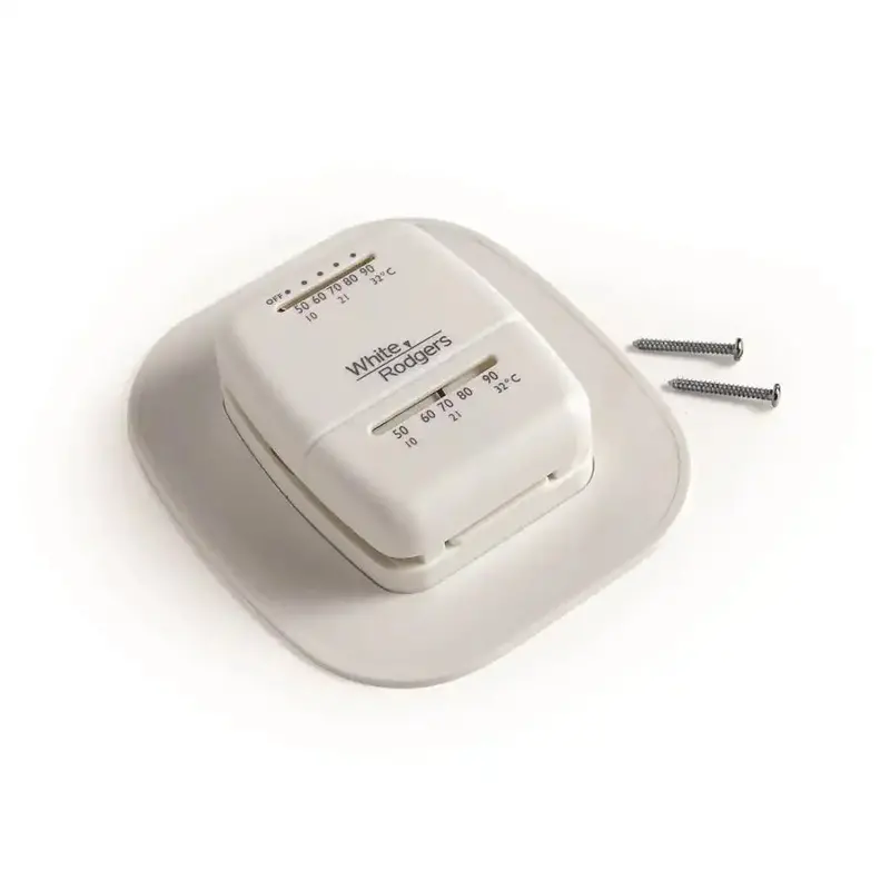 Camco 09231 Mechanical Wall-Mount Thermostat – Single-Stage Heat-Only Control 1
