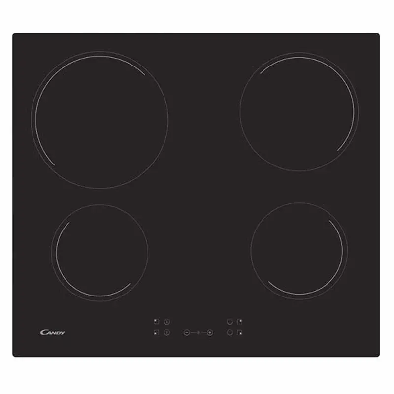 Candy Ch64Ccb 60Cm Black 4-Zone Ceramic Hob 1