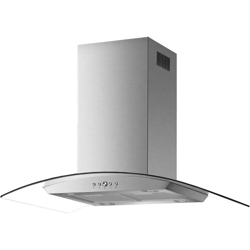 Cata Caisla90Ss 90Cm Curved Glass Island Cooker Hood – Stainless Steel 1