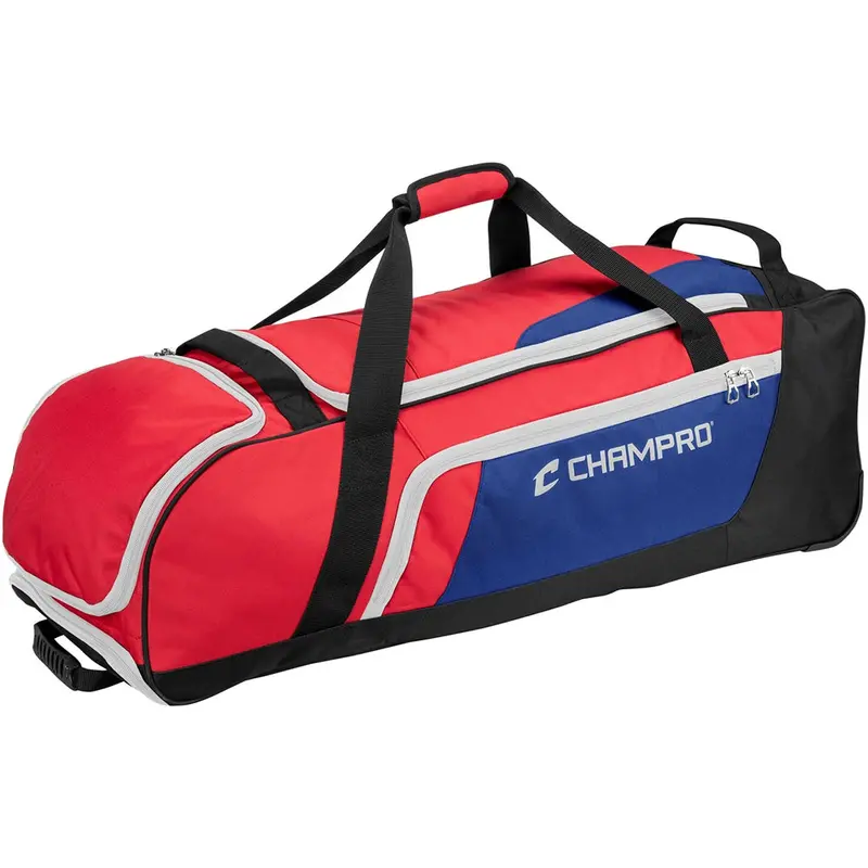 Champro Boss Wheeled Catcher’S Gear Bag With Organizer Compartments 1