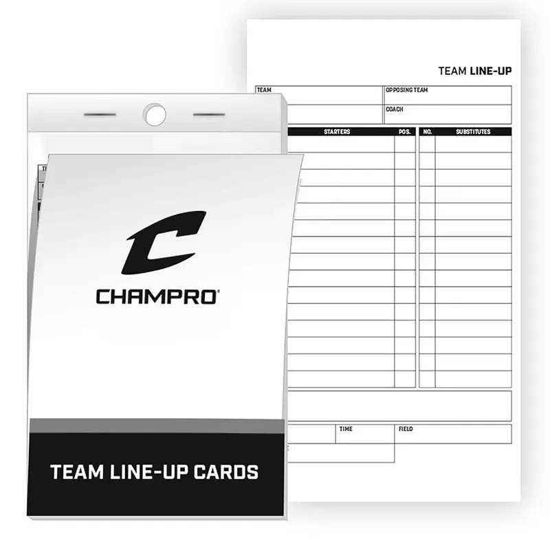 Champro Lineup Cards – 25-Pack Set For Team Organization 1