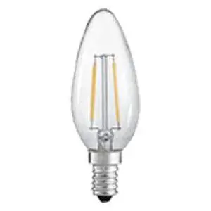 Clear Ses Led Filament Candle Bulb – 2W Equivalent To 20W Incandescent 1