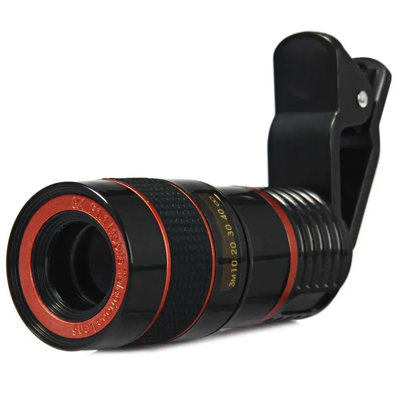 Clip-On 8X Zoom Telescope Lens – Smartphone Macro & Distance Camera Attachment 1